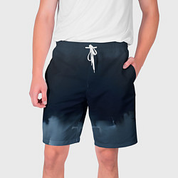 Шорты на шнурке мужские Черные градиенты, цвет: 3D-принт