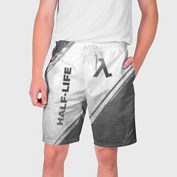 Шорты на шнурке мужские Half-Life - white gradient вертикально, цвет: 3D-принт