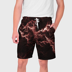 Шорты на шнурке мужские Lightning red, цвет: 3D-принт