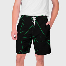 Мужские шорты Color light green line