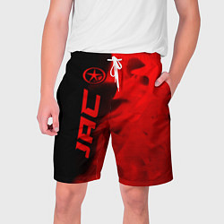 Шорты на шнурке мужские JAC - red gradient по-вертикали, цвет: 3D-принт