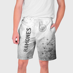 Шорты на шнурке мужские Ramones - white gradient вертикально, цвет: 3D-принт