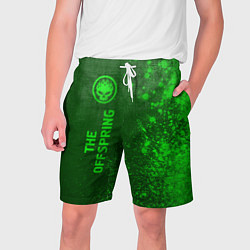Шорты на шнурке мужские The Offspring - green gradient по-вертикали, цвет: 3D-принт