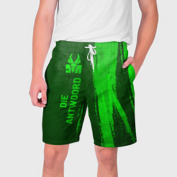 Шорты на шнурке мужские Die Antwoord - green gradient по-вертикали, цвет: 3D-принт