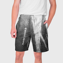 Шорты на шнурке мужские Dark Souls - grey gradient по-вертикали, цвет: 3D-принт