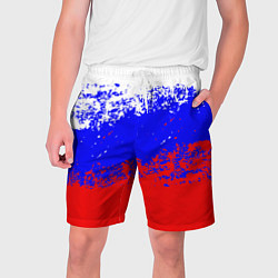 Шорты на шнурке мужские Патриот - флаг, цвет: 3D-принт