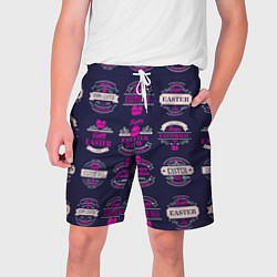 Шорты на шнурке мужские Easter pink, цвет: 3D-принт