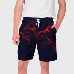 Шорты на шнурке мужские Lightning red glow, цвет: 3D-принт