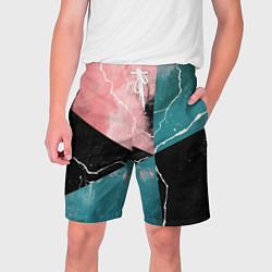 Шорты на шнурке мужские Абстракция звёдного неба и молнии, цвет: 3D-принт