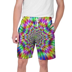 Шорты на шнурке мужские Спектральная иллюзия, цвет: 3D-принт