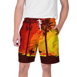 Шорты на шнурке мужские Summer Surf, цвет: 3D-принт