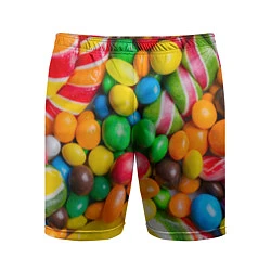 Шорты спортивные мужские Сладкие конфетки, цвет: 3D-принт