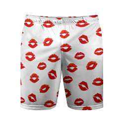 Шорты спортивные мужские Поцелуйчики, цвет: 3D-принт