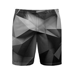 Шорты спортивные мужские Gray abstraction, цвет: 3D-принт