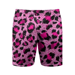 Мужские спортивные шорты Розовый леопард