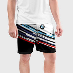 Шорты спортивные мужские BMW BRAND COLOR БМВ, цвет: 3D-принт — фото 2