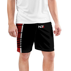 Шорты спортивные мужские MASS EFFECT N7 цвета 3D-принт — фото 2