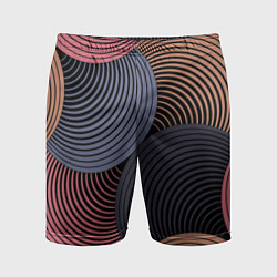 Шорты спортивные мужские Абстрактный узор, цвет: 3D-принт