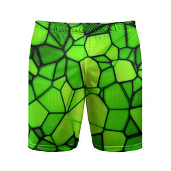 Мужские спортивные шорты Зеленая мозаика