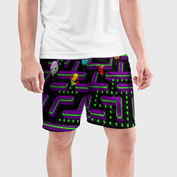 Шорты спортивные мужские PAC-MAN 3D, цвет: 3D-принт — фото 2