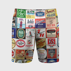 Шорты спортивные мужские Пиво, цвет: 3D-принт