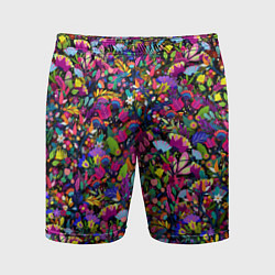 Шорты спортивные мужские Мистические цветы, цвет: 3D-принт