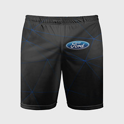 Шорты спортивные мужские FORD, цвет: 3D-принт