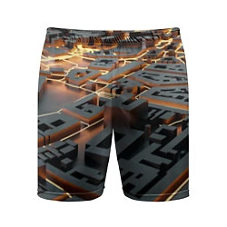Мужские спортивные шорты 3D абстрактная схема