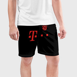 Шорты спортивные мужские FC Bayern Munchen 20-21 - black, цвет: 3D-принт — фото 2