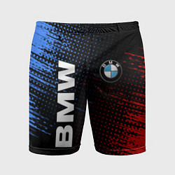 Шорты спортивные мужские BMW ТЕКСТУРА, цвет: 3D-принт