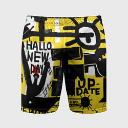 Шорты спортивные мужские Абстракция, цвет: 3D-принт