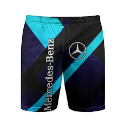 Шорты спортивные мужские Mercedes Benz, цвет: 3D-принт