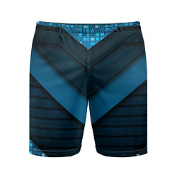 Мужские спортивные шорты 3D luxury blue abstract