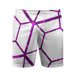 Шорты спортивные мужские Hexagon, цвет: 3D-принт