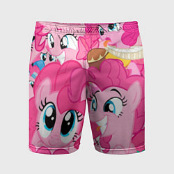 Шорты спортивные мужские Pinkie Pie pattern, цвет: 3D-принт