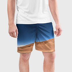 Шорты спортивные мужские Пустыня, цвет: 3D-принт — фото 2