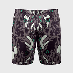 Шорты спортивные мужские Абстрактная фантастика, цвет: 3D-принт