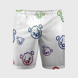 Мужские спортивные шорты White Colorful Bear