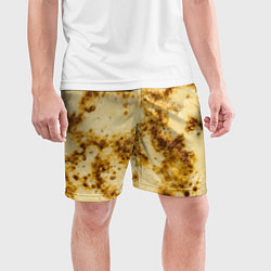 Шорты спортивные мужские Жареный блин, цвет: 3D-принт — фото 2