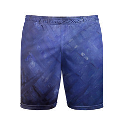 Мужские спортивные шорты Синие акварельные мазки