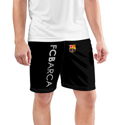 Шорты спортивные мужские FC BARCA BLACK STYLE, цвет: 3D-принт — фото 2