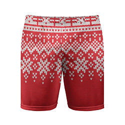 Шорты спортивные мужские Knitted Pattern, цвет: 3D-принт