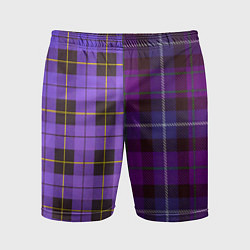 Мужские спортивные шорты Purple Checkered