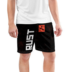 Шорты спортивные мужские RUST - Гранж, цвет: 3D-принт — фото 2