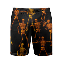Шорты спортивные мужские Гибкие кости, цвет: 3D-принт