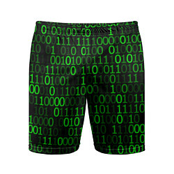 Шорты спортивные мужские Бинарный Код Binary Code, цвет: 3D-принт