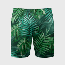 Мужские спортивные шорты Tropical plants pattern