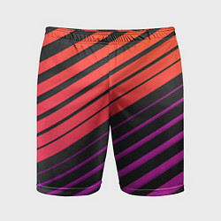 Шорты спортивные мужские Линии градиентGradient Polygon Lines, цвет: 3D-принт
