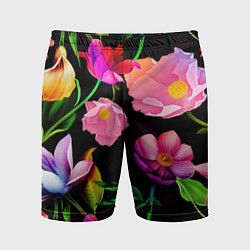 Мужские спортивные шорты Цветочный узор Floral pattern