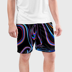 Шорты спортивные мужские Vanguard pattern Neon, цвет: 3D-принт — фото 2